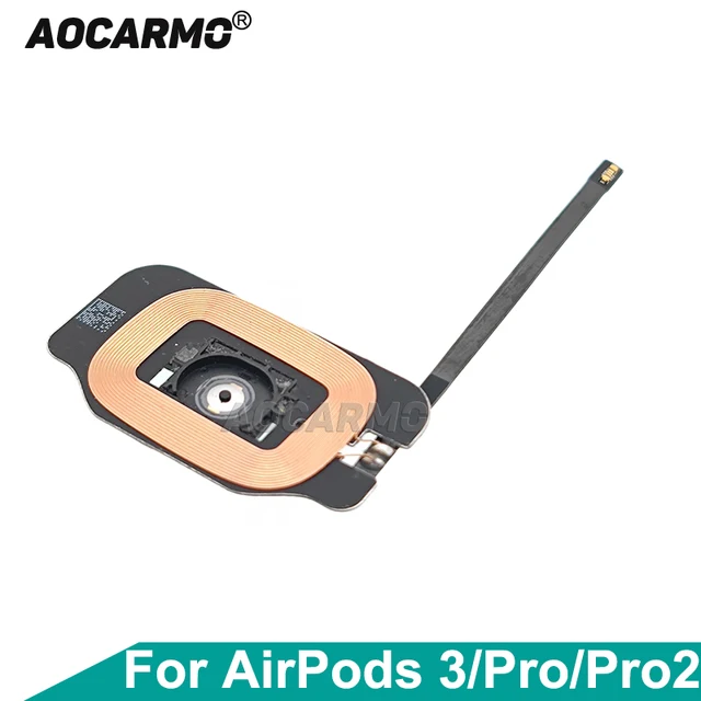 Aocarmo For Apple AirPods 3 Pro A2190 Pro2 MagSafe Charging Case Wireless Charging Module With Button 1