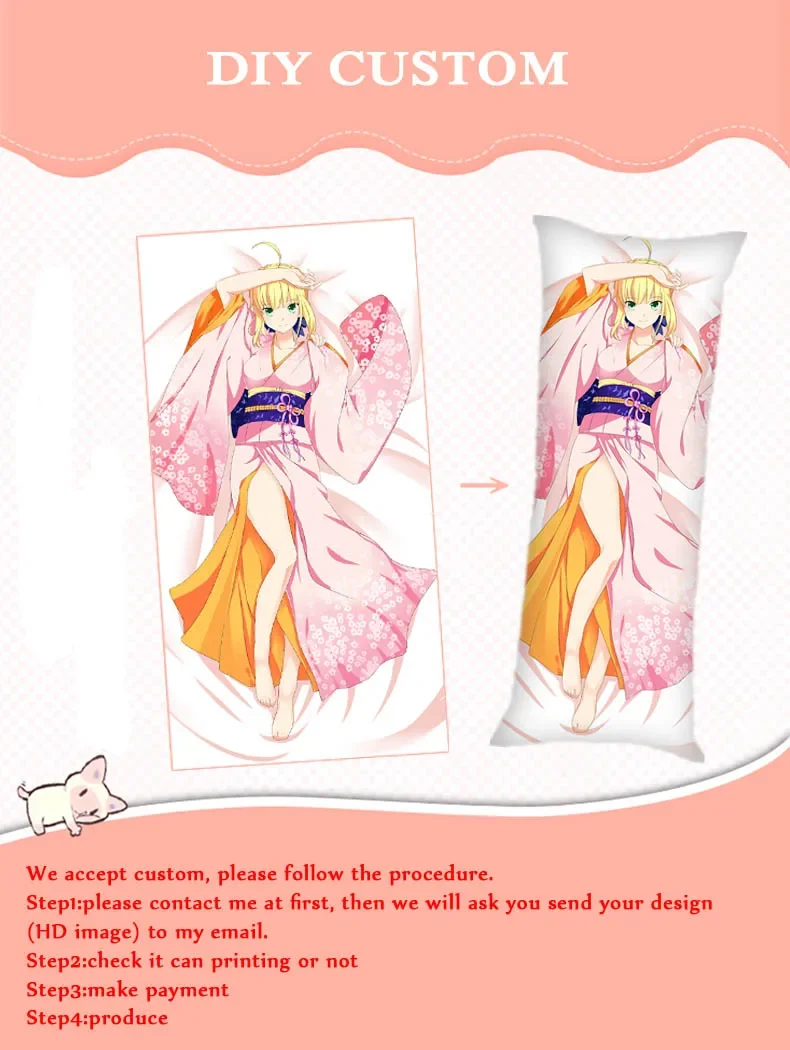 Description Picture 4 of itemAnime Danganronpa Ouma Kokichi Dakimakura Hugging Body Naegi Makoto Pillow Case Home Bedding Pillow Cover DIY Custom Made