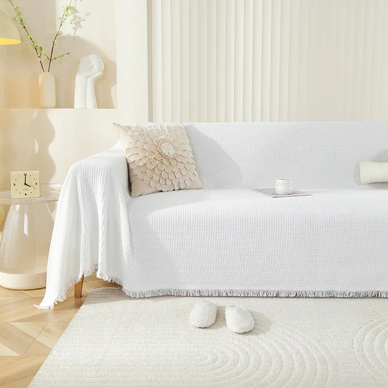Nordic Cotton Linen Sofa Covers Four Seasons General Sofa Towel Cover all-purpose all-wrapped Sofa Cover Sofa Blanket 2