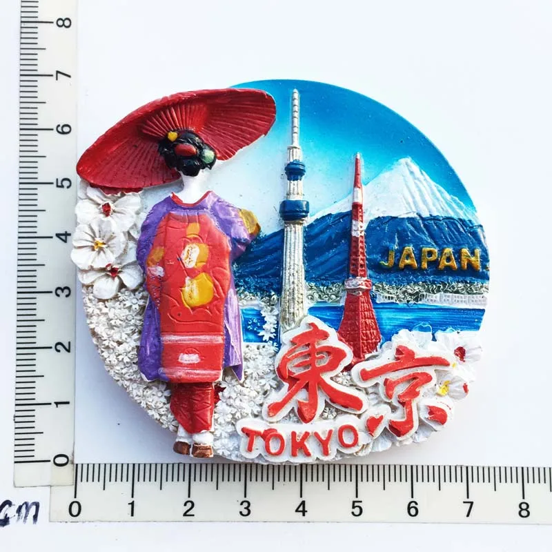 Description Picture 6 of itemJapan Fridge Magnets Mount Fuji Tokyo Kyoto Tourist Souvenir Craft Gifts Resin Magnetic Refrigerator Sticker Home Decoration