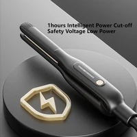 Lisseur de cheveux professionnel 13 mm avec écran LCD, ions négatifs, mini fer à lisser portable pour hommes, femmes et salons 5