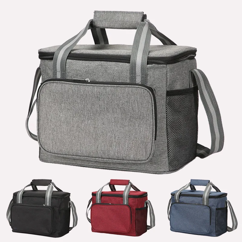 

15L Waterproof Capacity Thermal Lunch Box Bag Handbag for Travel Portable Cooler Insulated Picnic Food Bags for Men Women Kids