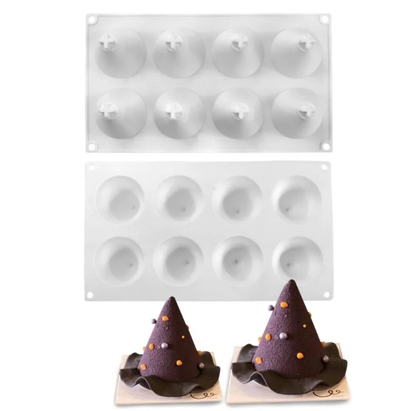 Christmas-Themed Silicone Baking Mold for Chocolate Fondant  Nonstick Hat and Tree Shape Decorating Tool for Holiday Desserts