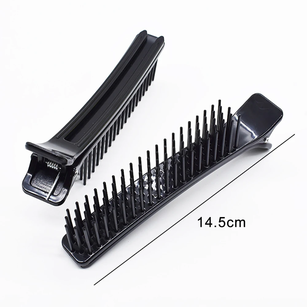 2PC/set Professional Hair Grip Clamps Salon Hair Section Cutting Clips Comb Barber DIY Barrette Barber Dyeing Perm Hair Styling