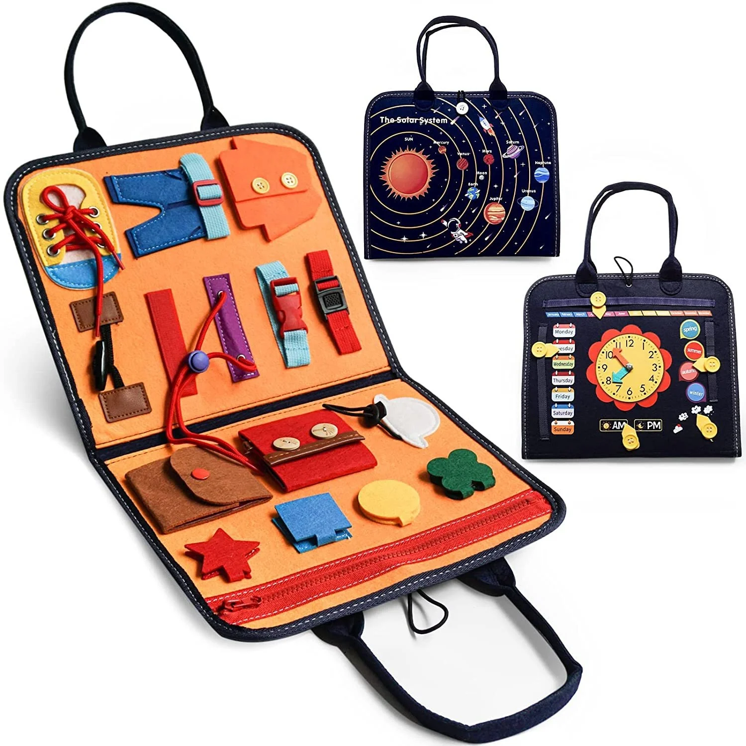 

Kids Montessori Toys Baby Busy Board Buckle Training Essential Educational Sensory Board For Toddlers Ntelligence Development