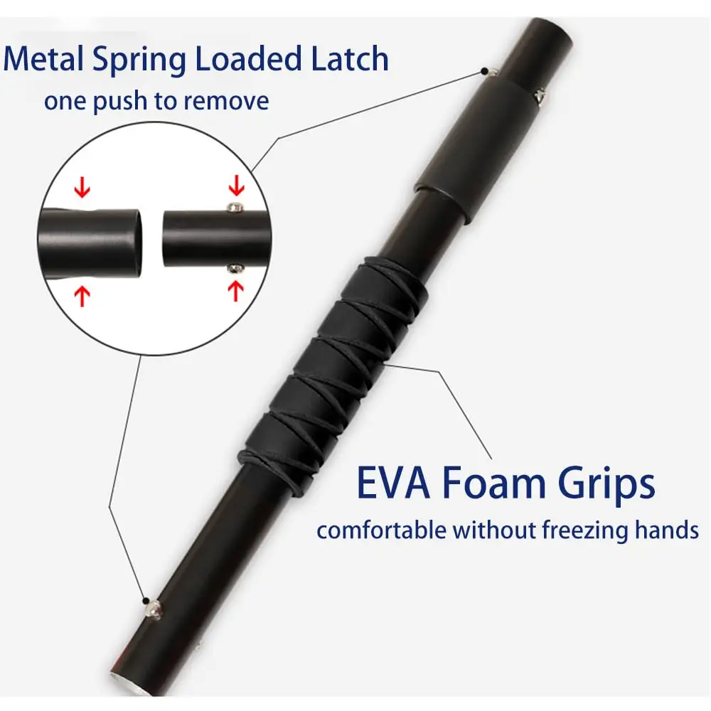 Ev Cotton Brush Snow Removal Shovel Enlarged Thickened Car Windshield Window Ice Scraper Retractable Foam Handle Anti-Scratch