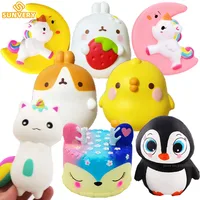 Jumbo Cartoon Figure Squishy Fidget Toys Slow Rising Squeeze Toy Cute Animals Rabbit Stress Ball Antistress Fidgets for Kids 1