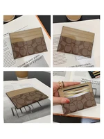 Portefeuilles de luxe pour femmes, porte-cartes multifonction en cuir PU, petit sac à cartes, porte-monnaie court pour femmes 6