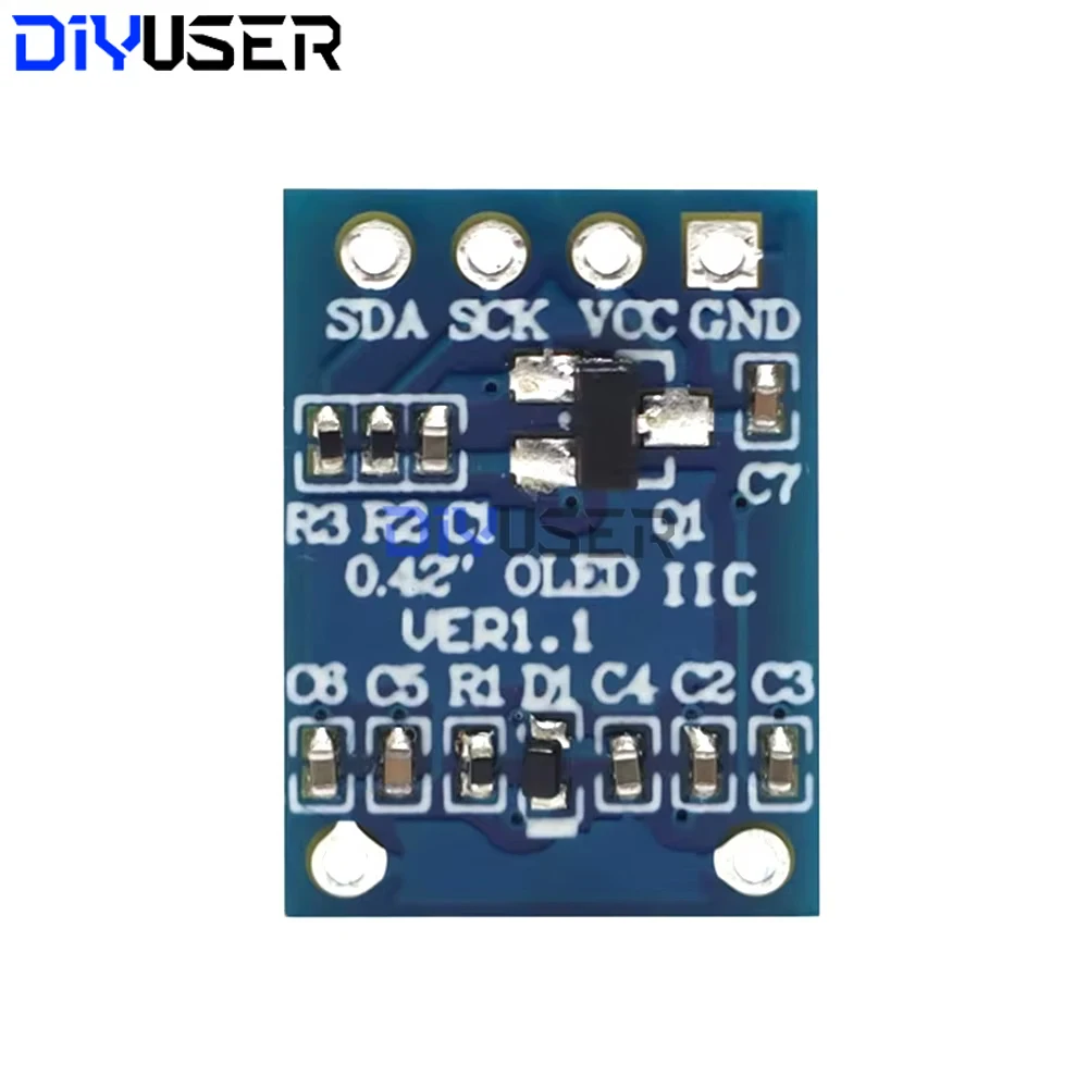 SSD1306 OLED Display 0.42 Inch White 72x40 Pixel I2C SPI Interface Module for Arduino Raspberry Pi DIY Development Board