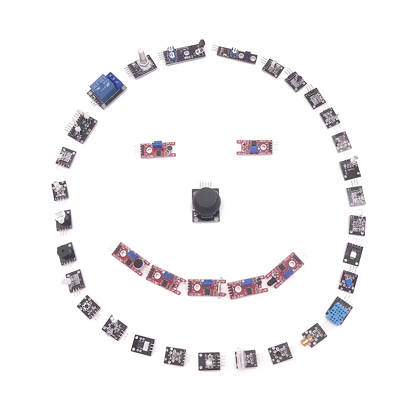 Starter kit modulo sensore 37 in 1: ideale per progetti robotici, compatibile con Arduino, perfetto per gli appassionati di elettronica fai-da-te