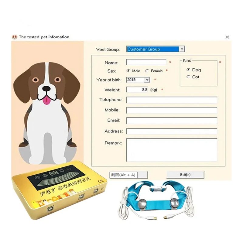 Pet Scanner Quantum Scanner For Detecting Dog And Cat Animal Quantum Resonance Magnetic Body Health Analyzer For Clinic 6