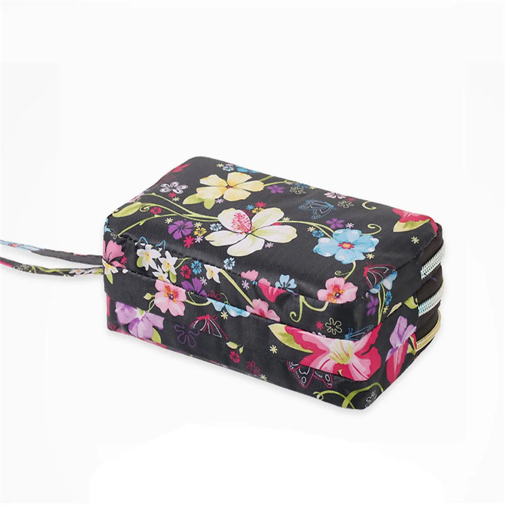 3 Zipper Women Waterproof Purse Cell Pouch Handbag Wallet Wristlet Bag Women'S Fabric Coin Purse Bag Mobile Wallet Clutch