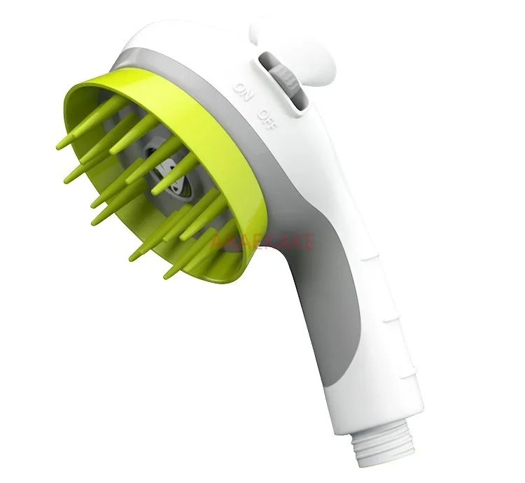 Dog shower, pet shower, massage, shower head, universal flushing device for cats and dogs with switch, handheld shower