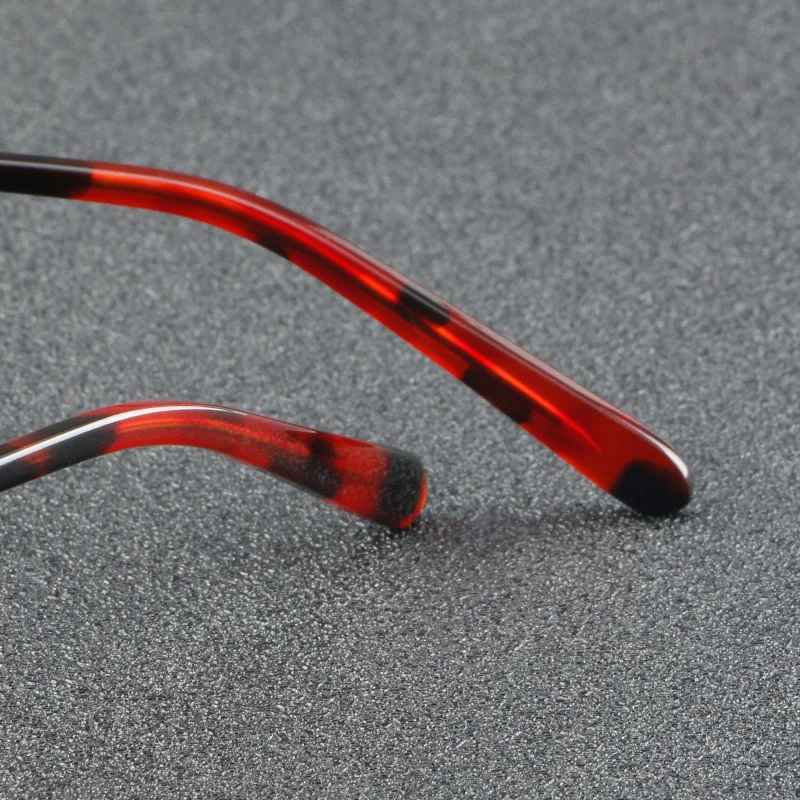 Vcka Vintage Acetat Titan Myopie Brillen Rahmen Männer verschreibung pflicht ige optische Brille Frauen Retro runde Brillen-0,5 bis-6,0 – Detail 15