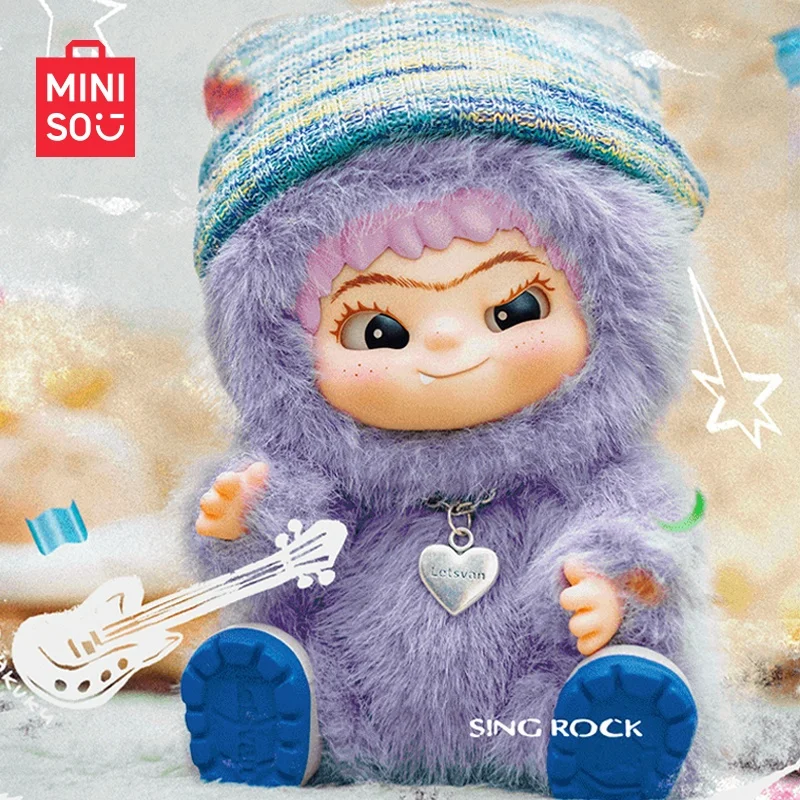 MINISO WAKUKU Trendy Plush Toy Figure Surprise Blind Box Display