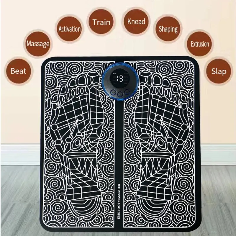 EMS Electric Foot Massager Pad Pulse Massage Patch Relief Pain Relax Feet Neck Back Acupoints Massage Improve Blood Circulation 4
