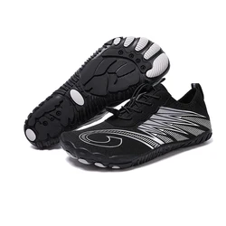 Unisex Barefoot Quick - Dry Aqua Sandals for Outdoor and Water Sports (A73 black)