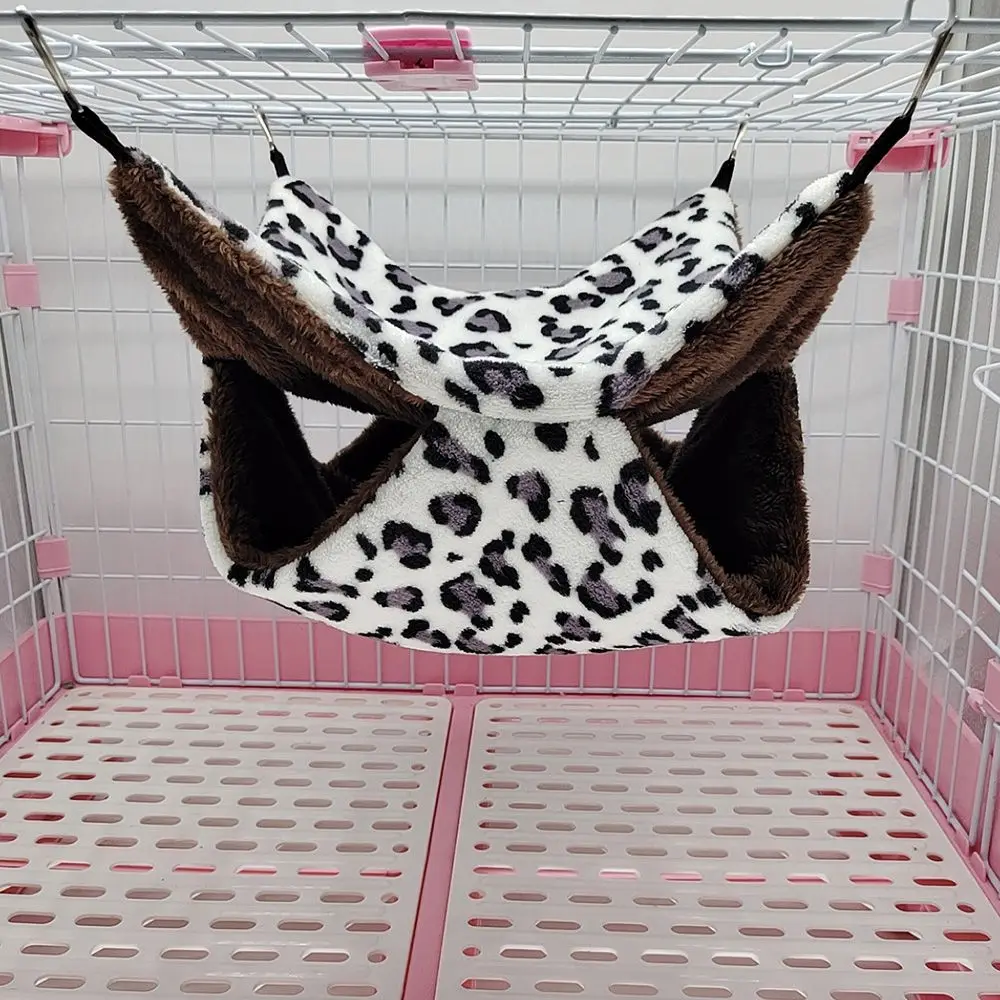 Hammock For Rats Double Thick Plush Warm Bed For Hamster House Nest Sleeping Bag Hanging Tree Beds Pet Rat Squirrel Hamster Nest 4