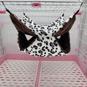 Hammock For Rats Double Thick Plush Warm Bed For Hamster House Nest Sleeping Bag Hanging Tree Beds Pet Rat Squirrel Hamster Nest 4