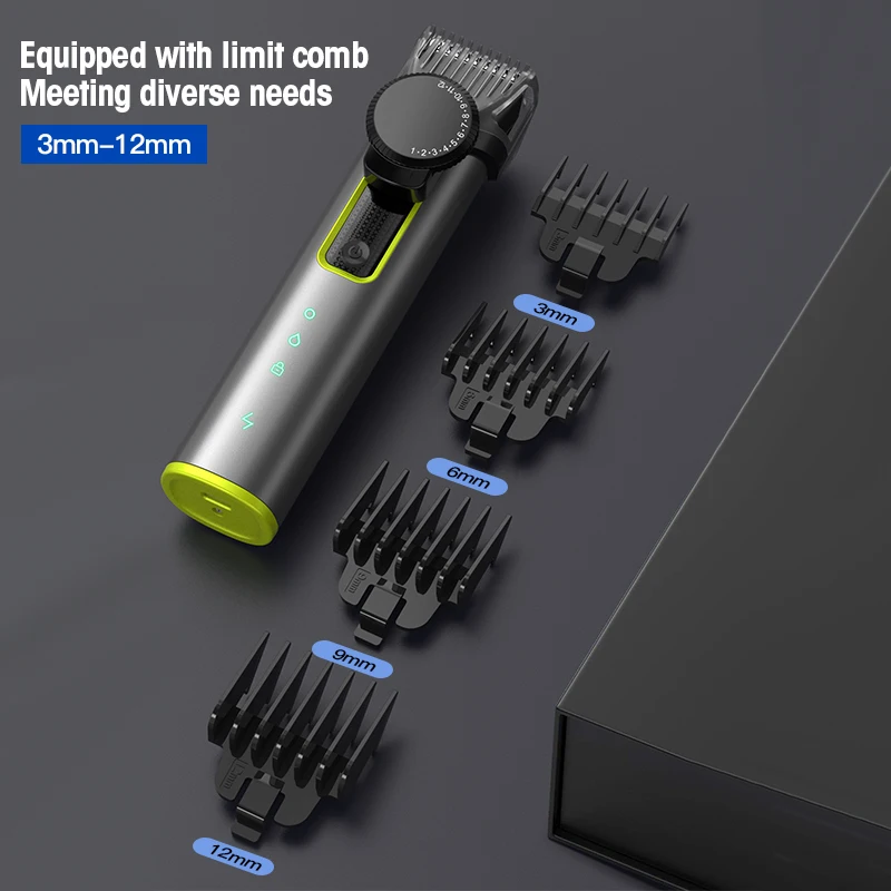 4-in-1 Hair Trimmer Electric Hair Clipper IPX5 Waterproof Cutting Machine Adjustable Shaver Nose Trimmer for Men hair clipper