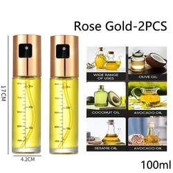Enhanced Glass Oil Sprayer (Rose Gold - 2PCS)