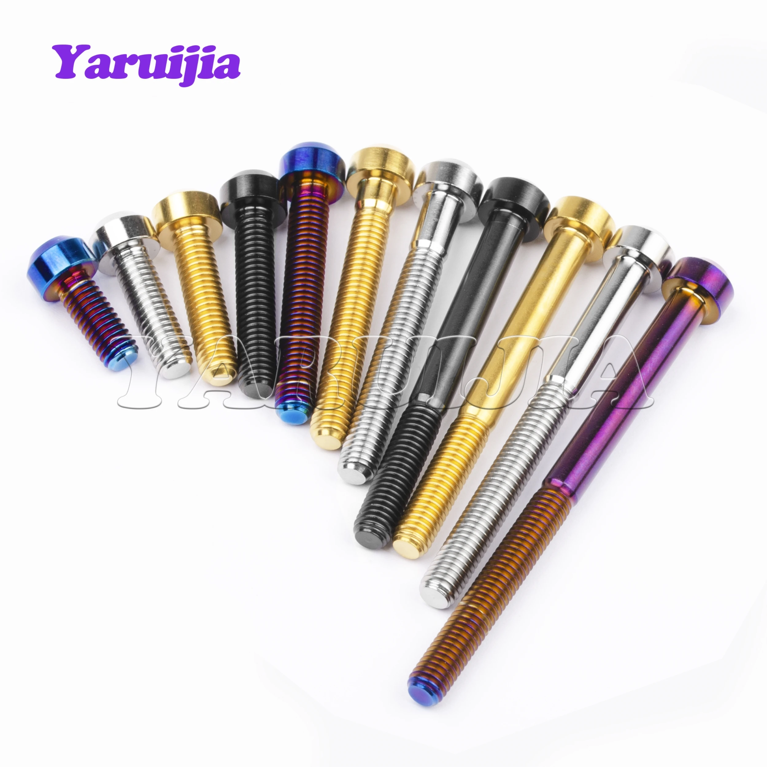 Titanium Bolts M5/M6/M8x10/15/20/25/30/35/40/45/50/60/65/70/80mm Torx Head Bicycle Car Refit Fastener Brake Bolt