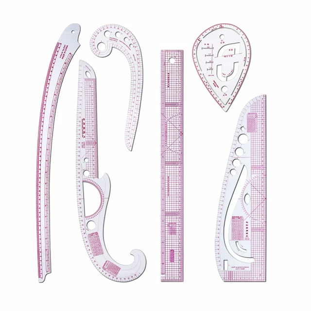 Sewing ruler set, sewing ruler set French curve pattern making ruler set,  suitable for beginners tailor