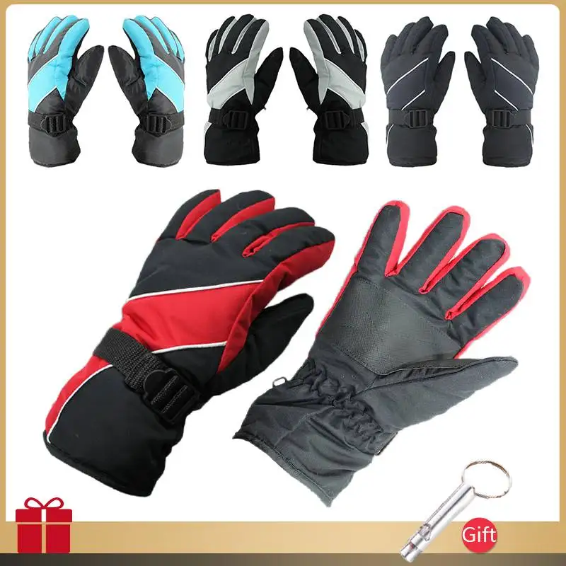 

Winter Snowboard Ski Gloves Unisex Non-slip Touch Screen Full Finger Waterproof Motorcycle Cycling Fleece Warm Snow Sport Gloves