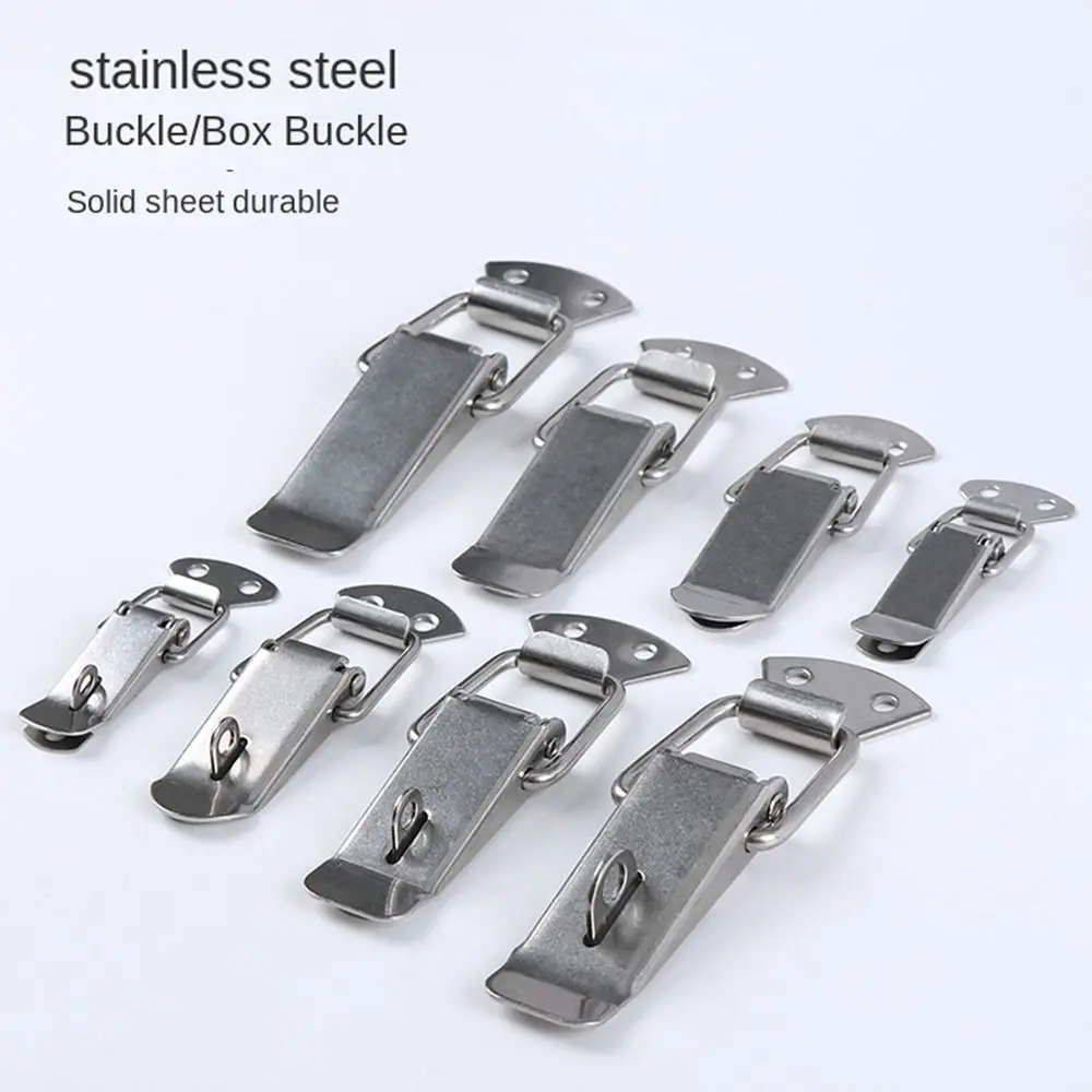 Description Picture 6 of itemStainless Steel Spring Clasp Buckle security Burglar-proof Toggle Latch Catch Multifunctional Anti-Theft Duck Billed Buckles