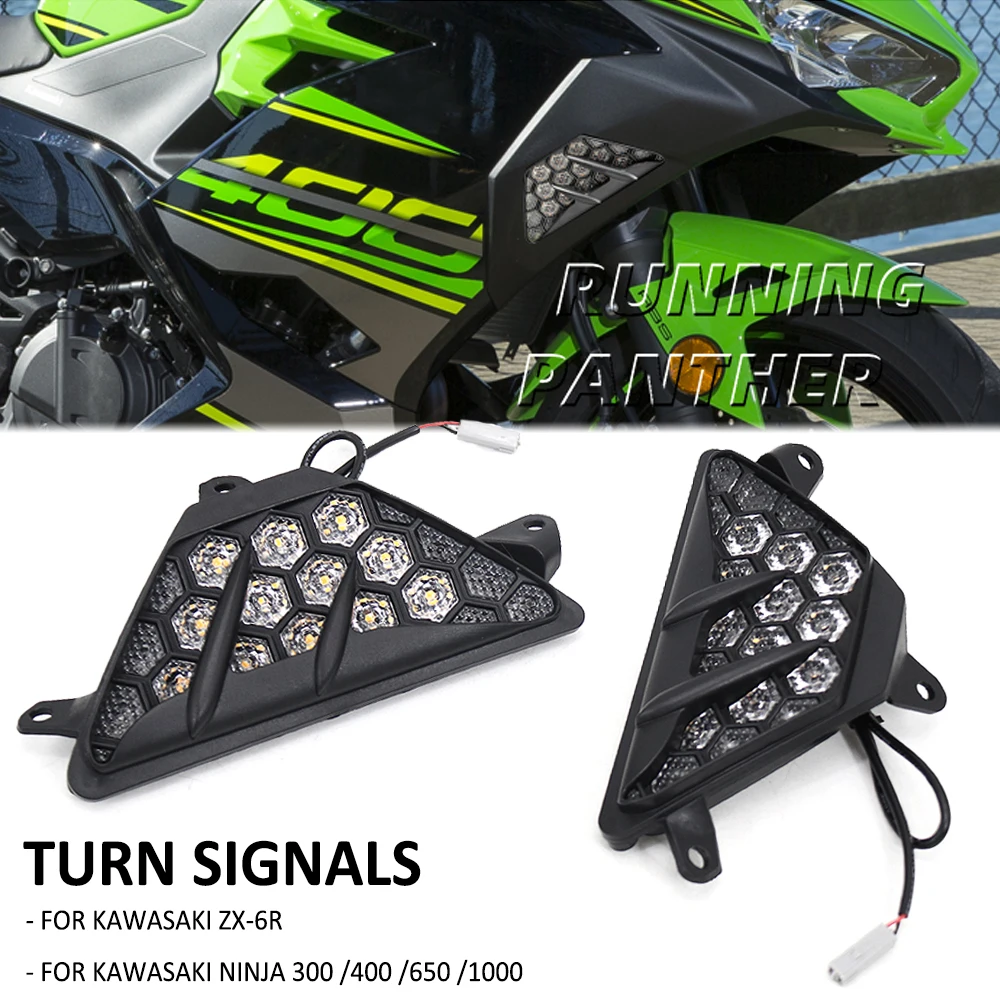 

Для Kawasaki NINJA 300 400 650 1000 NINJA300 ZX6R ZX-6R светодиодный указатель поворота для мотоцикла светосветильник индикатор фонарики 2013-2023 2022