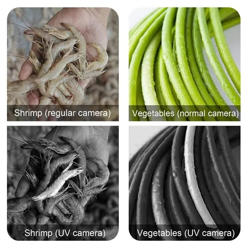 미니 UV 카메라 얼굴 자외선 차단 테스터 (자외선 차단제 적용/의류/식품/자동차 도색 감지용)