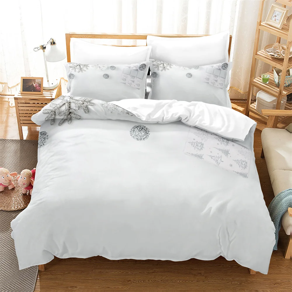 

3PCS Small tree Bedding Sets Home Bedclothes Super King Cover Pillowcase Comforter Textiles Bedding Set Duvet CoverKing Size