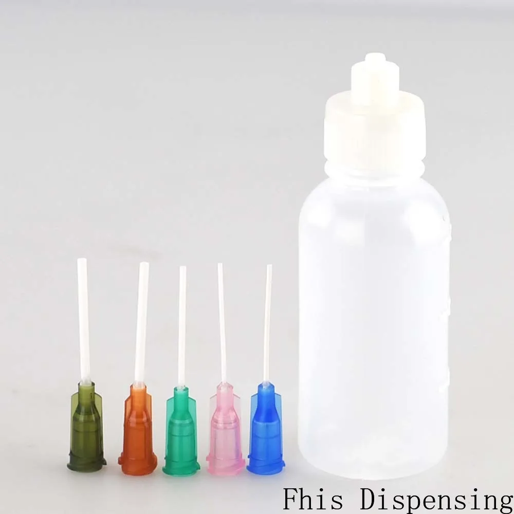 42x Kit Precision Needle Tip Clear Applicator Bottles Silicone Cover 1 oz 