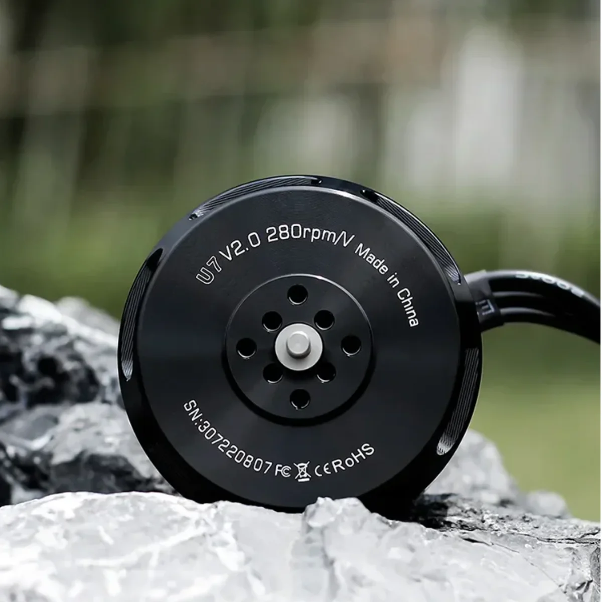 Moteur U Power KV280 avec connecteurs et câbles, adapté aux drones lourds
