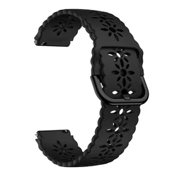 Universal 18mm Watch Strap Band Bracelet - Enhanced Replacement Wristband - 18mm Width (Black)