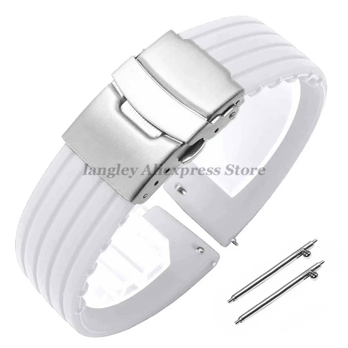 Versatile Quick Release Silicone Watchband - Multiple Sizes with Rubber Straps