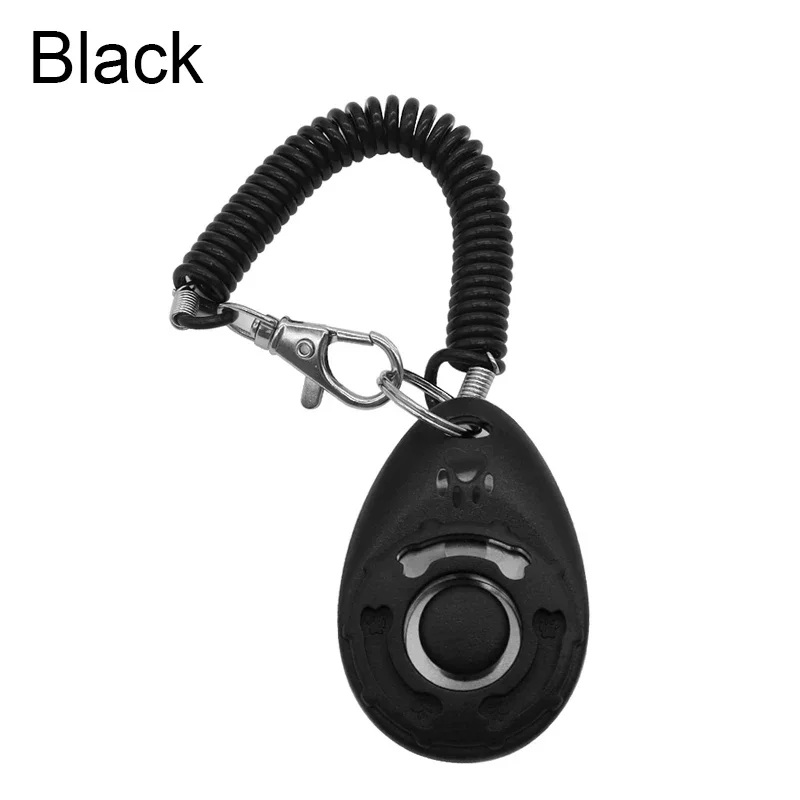 Pet Training Clicker with Adjustable Wrist Strap and Keychain - Versatile Training Aid for Dogs, Cats, Puppies, Birds, and Horses