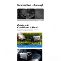 Mini climatiseur mobile, compresseur de réfrigération intégré, machine pour tente, camping en plein air, portable, refroidissement individuel 5