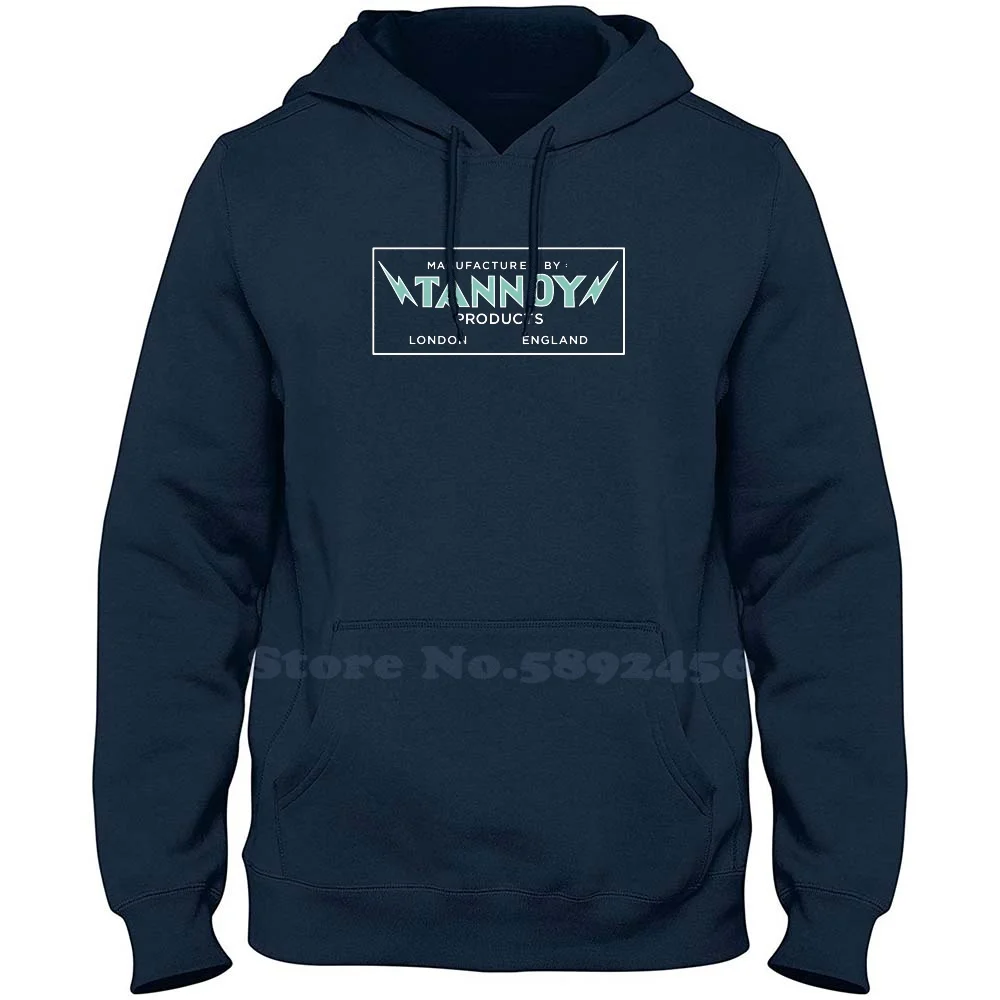 Altoparlanti Tannoy Logo Vintage (Inchiostro Nero) Felpa Casual Con Cappuccio 100% Cotone
