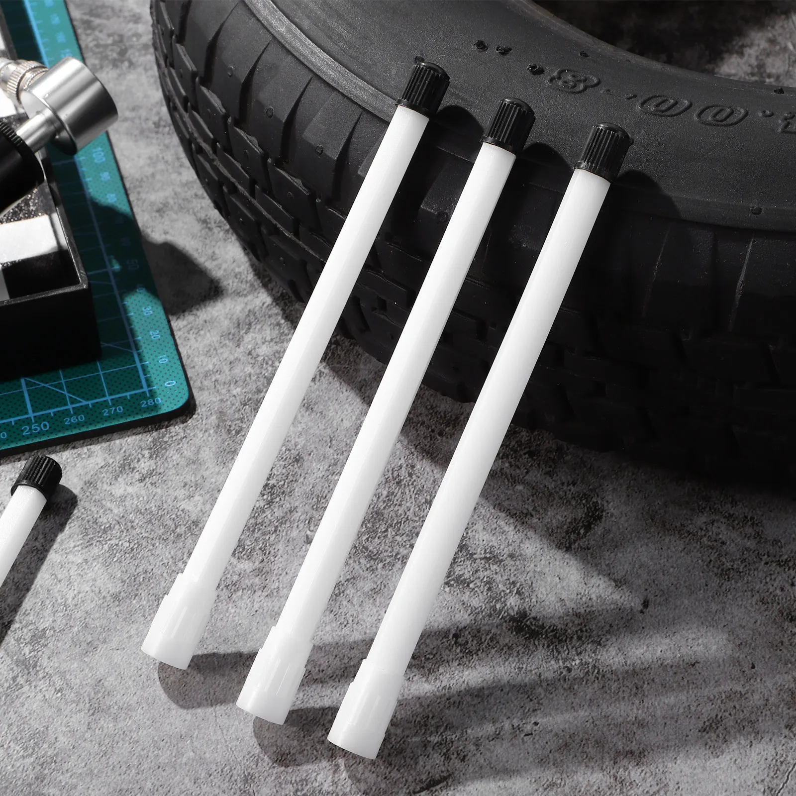 10Pcs Plastic Tire Valve Stem Extension Rods Easy Inflate Valve Nozzle ...