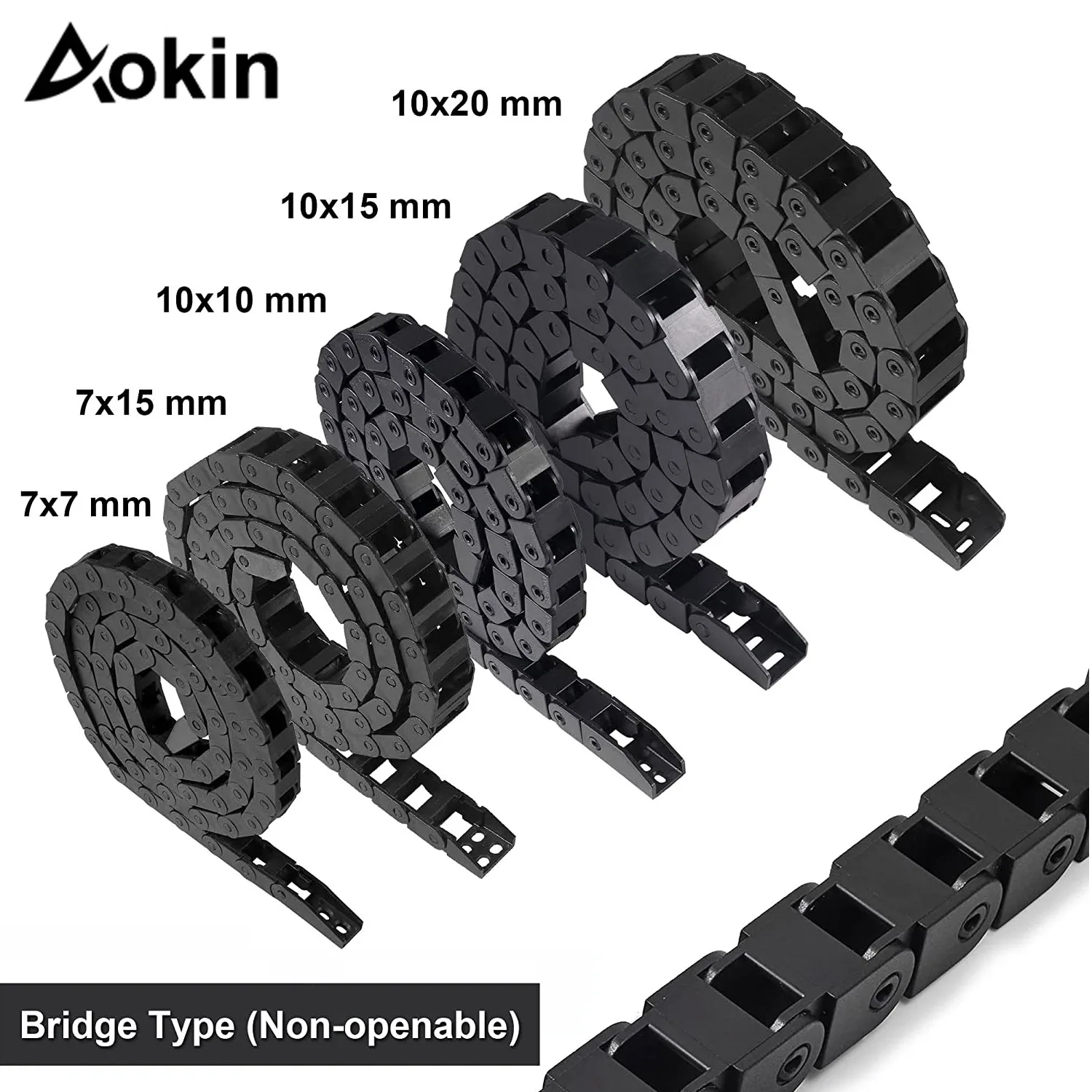 Catena Portacavi In Nylon 10x15mm - Lunghezza 1 Metro | Per Macchine CNC E Robot | Resistente All'Usura E Alte Temperature - Foto 9