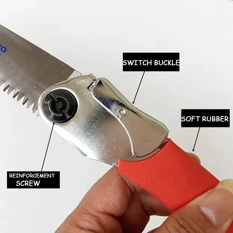 Metal Pocket Saws Foldable Handsaw Garden Retractable Hand Saw Portable Tree Cutting Tool For Woodworking Camping Outdoor Cutter