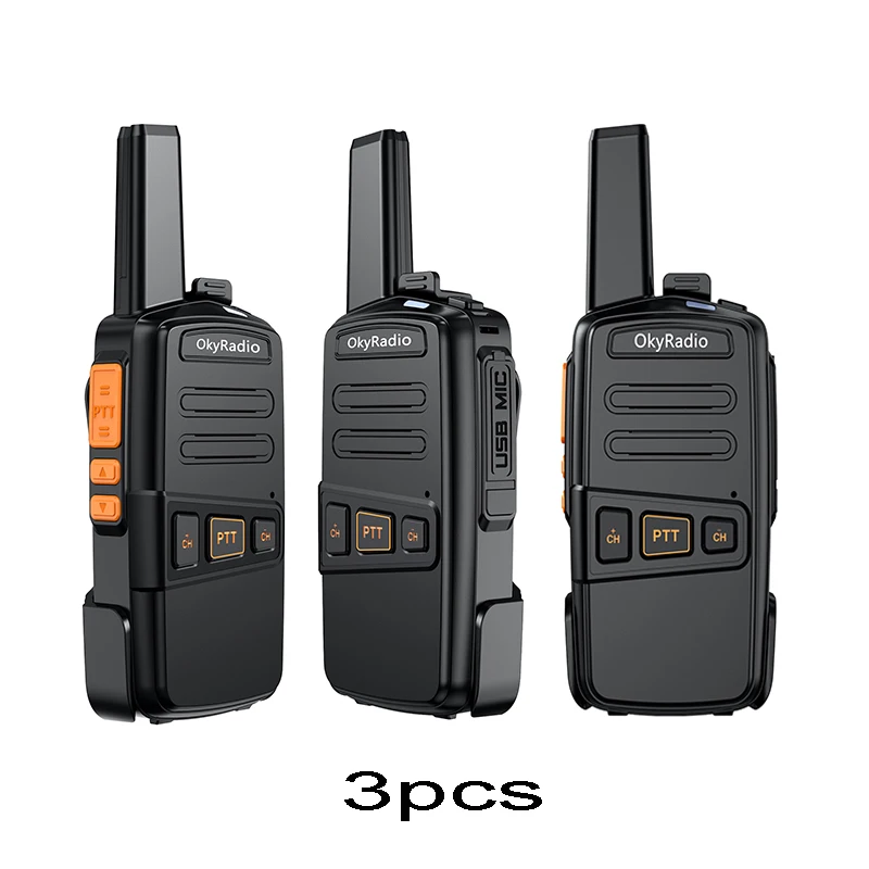 walkie talkie online 2022 hot sale 4800mah okyRadio 5w portable waterproof walkie-talkie 6km call distance suitable for hotel construction sites etc best two way radios Walkie Talkie