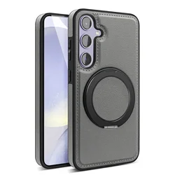 Magnetic Wireless Charging 360° Rotating Phone Case with Magsafe Compatibility - Samsung S23Ultra (Grey)
