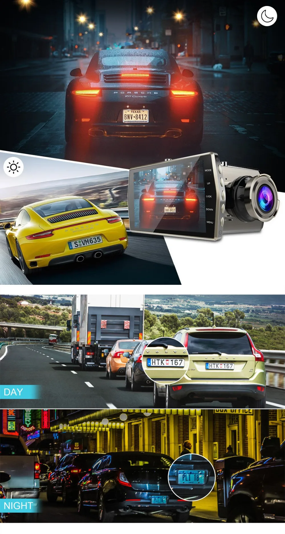S6c0b02e9c3f3465d8d5a5b898b7a10a4c Car DVR WiFi Dash Cam Full HD 1080P Vehicle Camera Drive Video Recorder Auto Dashcam Black Box GPS Car Accessories Night Vision