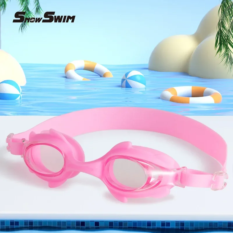 Silicone Children's Swimming Goggles High Quality Cartoon Fashion Comfort Frame HD Waterproof and Anti-fog Swimming Goggles 5