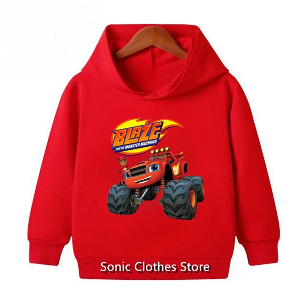 Blaze and The Monster Machines 아동복, 어린이 Impostor Blaze 게임 애니메이션 티셔츠, 소년 소녀 탑 맨투맨 후디, 2-13T