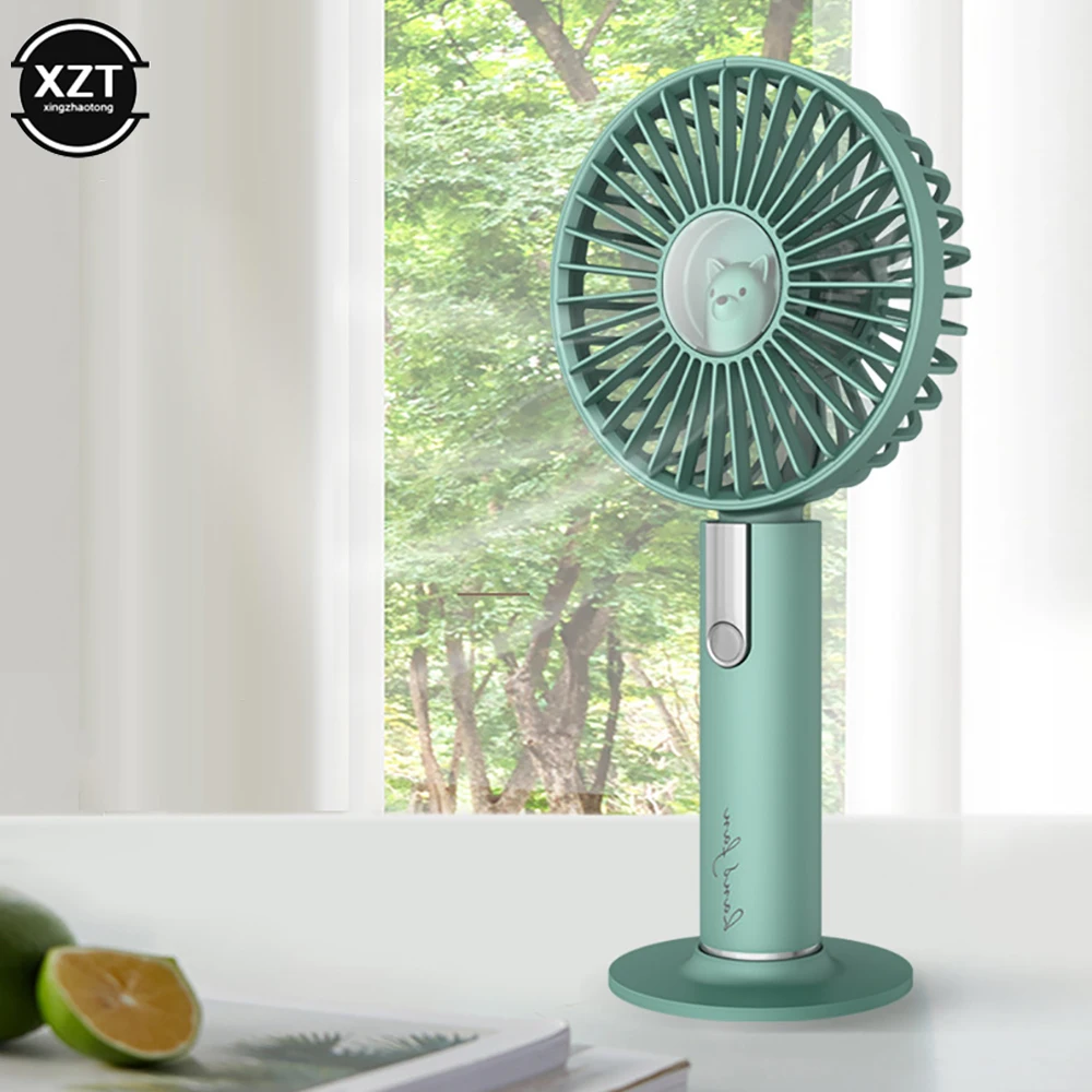 Handheld Fan Summer Portable Mini Fan 3 Speed Adjustable Fans USB Rechargeable Desk Handheld Air Conditioner Cooler Outside Travel Artifact