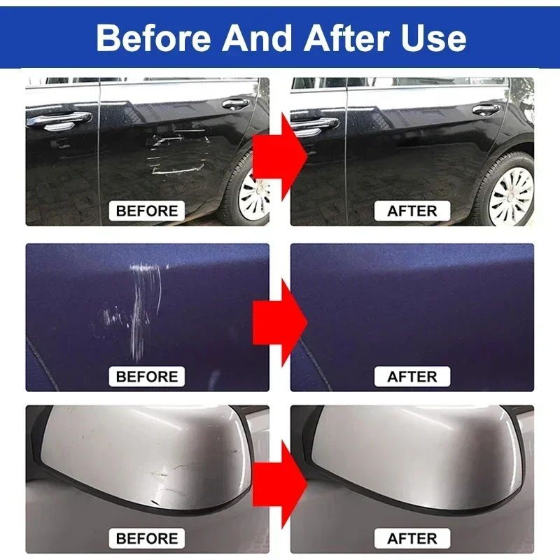 Car Scratch Remover Polishing Paste With Sponge Paint Care Remove Scratch Repair Broken Paint Smooth Car Body