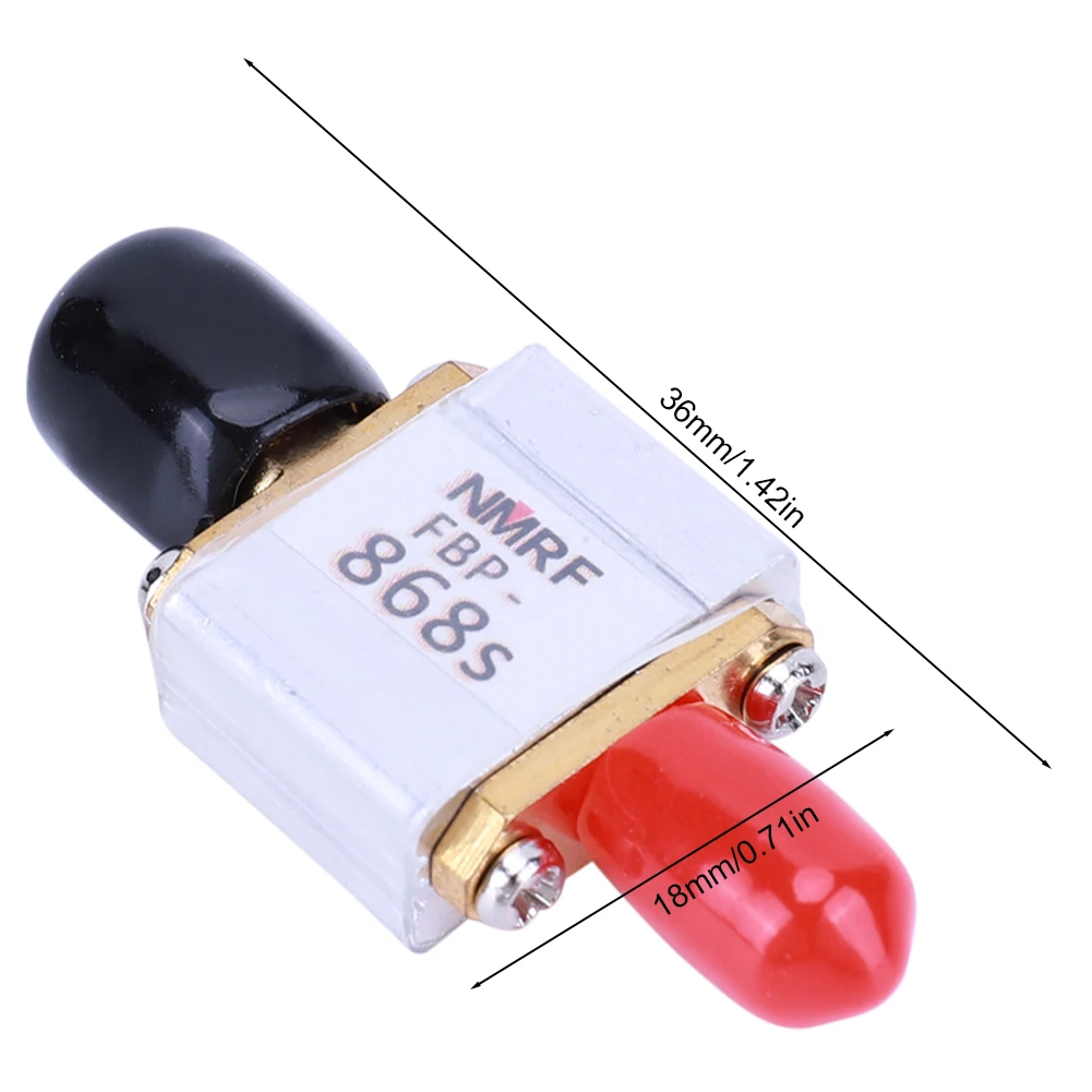 통과 대역 통과 필터 SMA-M SMA-F 인터페이스 FBP-868s, SAW 대역 통과 필터, 대역 통과 필터 보드, 868MHz, 4MHz, 1dB 대역폭